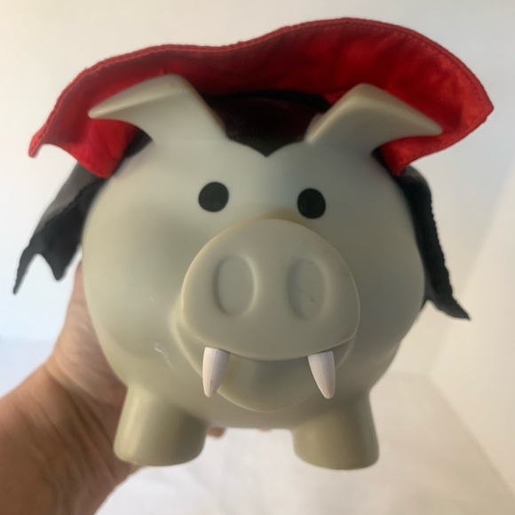 OLD NAVY| 2011 Halloween Vampire Piggy Bank - Picture 2 of 9